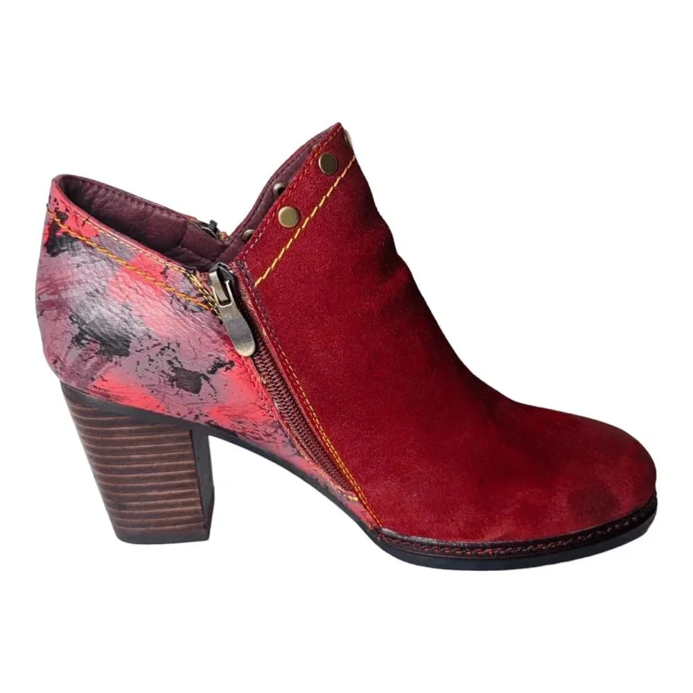 L'ARTISTE BY SPRING STEP Sabrina Ankle Boot Size 40EUR/US9.5